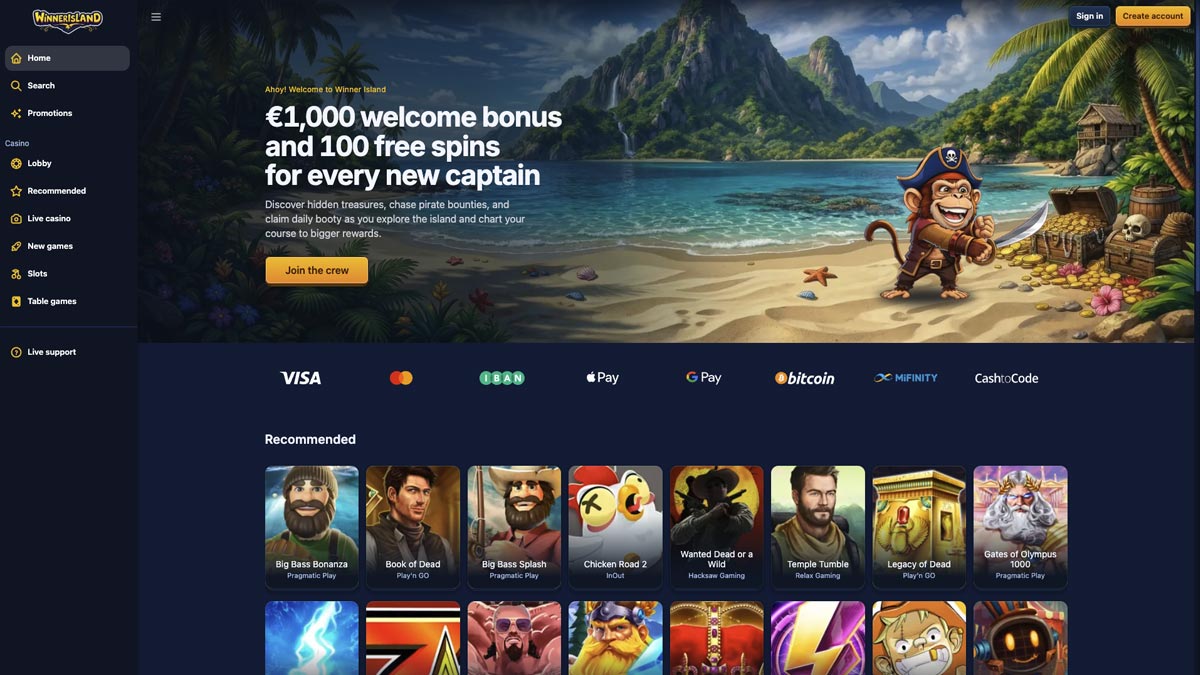 casino zonder cruks winner island nederland review
